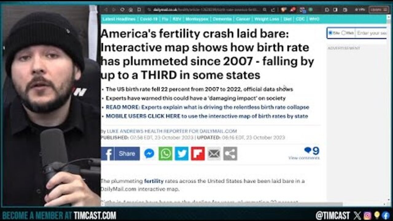 US FERTILITY RATE COLLAPSES SPARKING PANIC, ECONOMY IS IMPLODING, CONSERVATIVES HAVE MORE BABIES