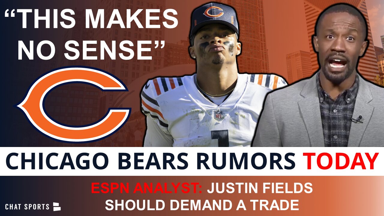 ESPN NFL Analyst Says Justin Fields Should "DEMAND A TRADE" | Chicago Bears Rumors Today