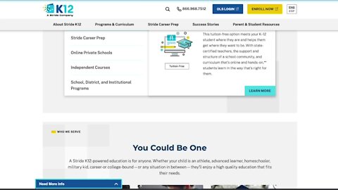 Free online classes through k12.com