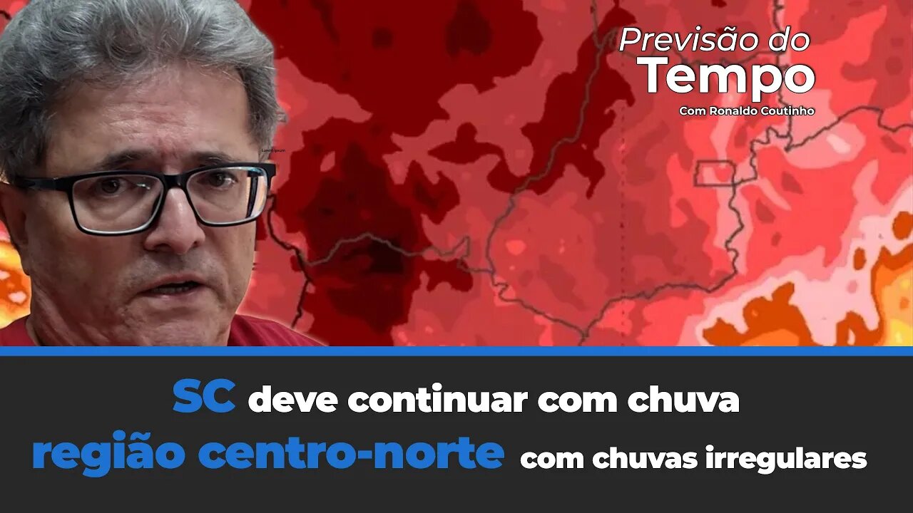 SC deve continuar com chuva e ter queda de temperatura. A região centro-norte com dificuldades .