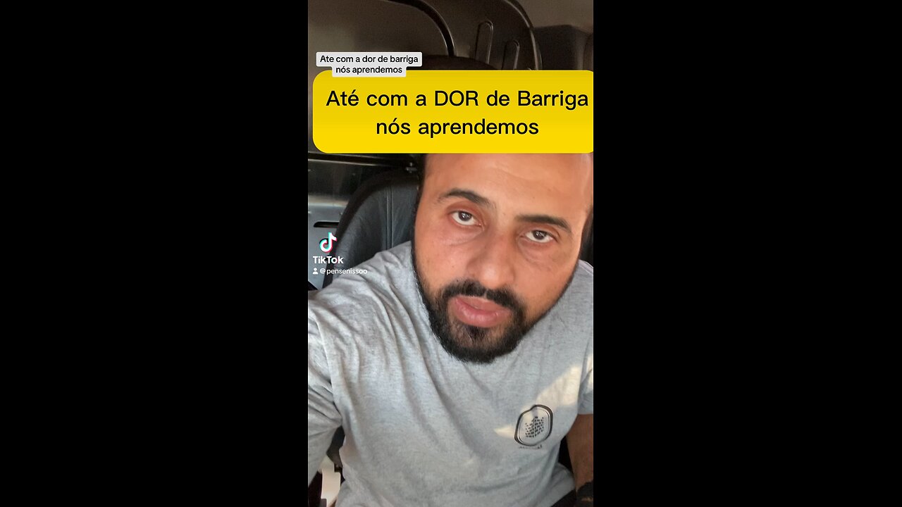 Até com a dor de barriga nós aprendemos