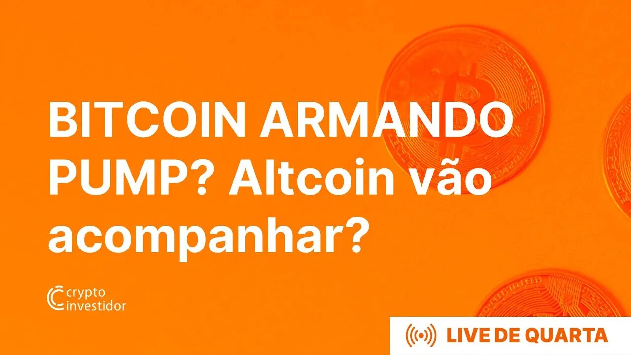 BITCOIN PREPARANDO PUMP? Altcoins vão acompanhar? BTC ETH DXY NASDAQ SPX