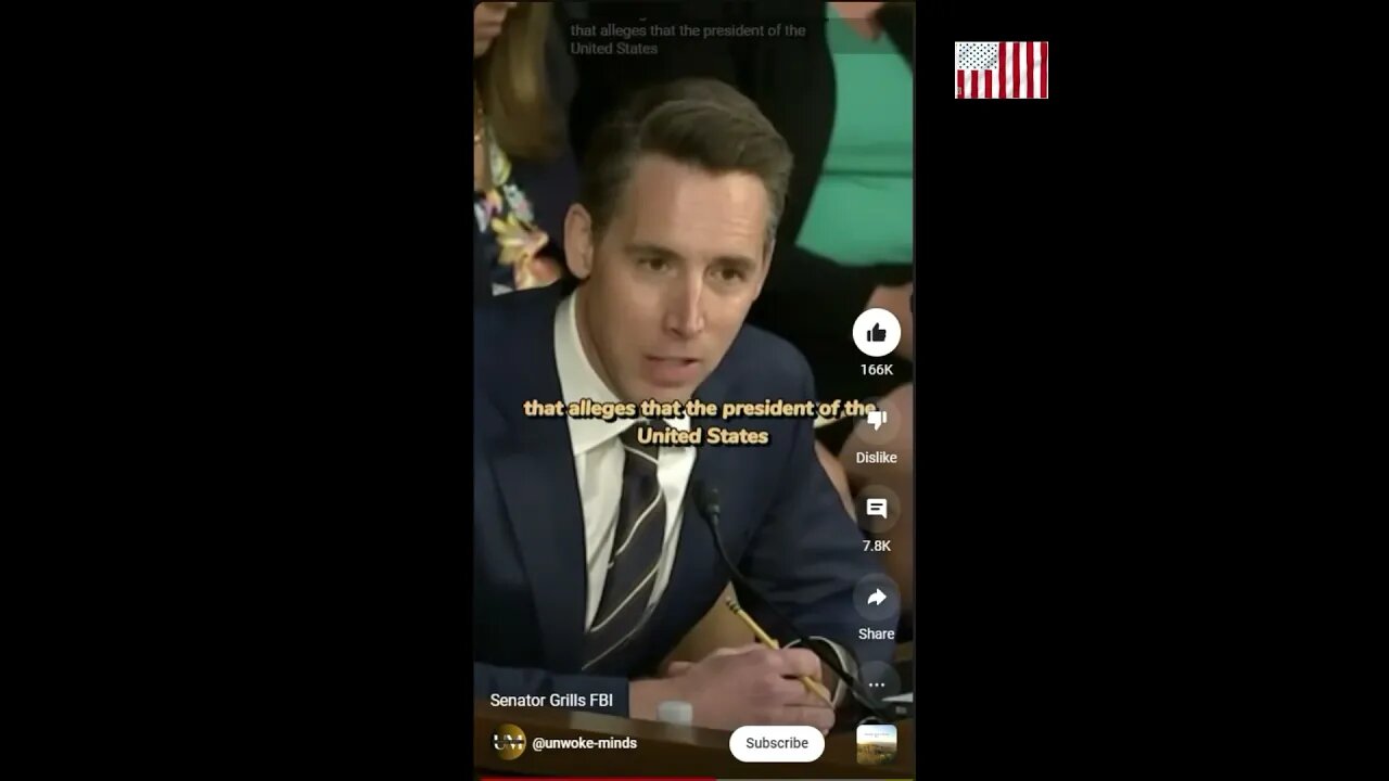 Senator Josh Hawley rips FBI