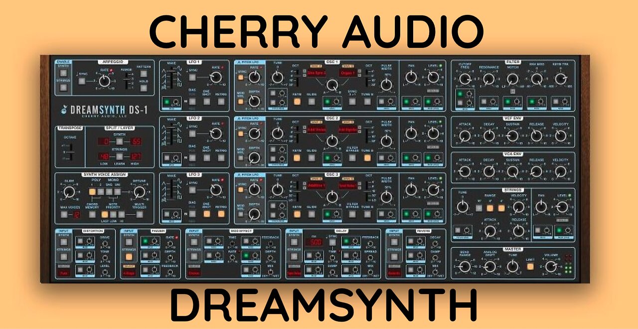 Dreamsynth by Cherry Audio // Synthesyzer VST - Demo