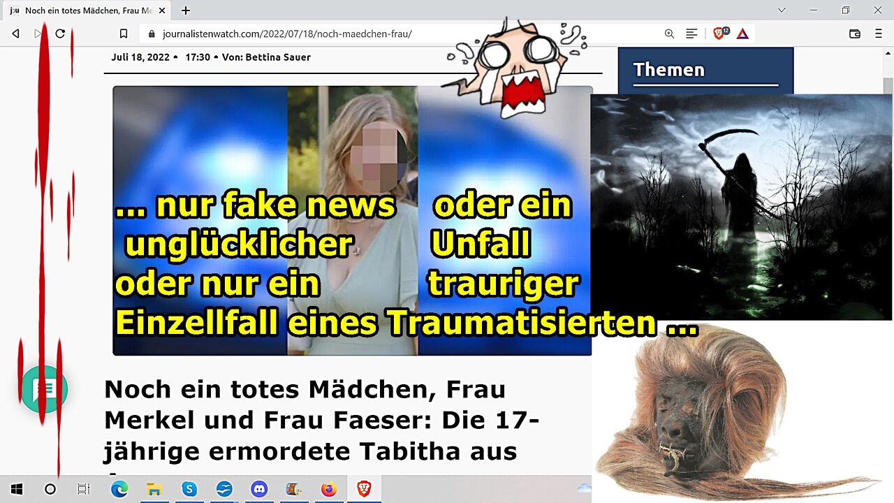 „Wahrscheinlich wieder nur mal wieder ein bedauernswerter Unfall, oder, usw!!!“ ...