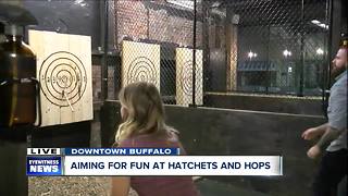 Hatchets and Hops finally offers the full axe-throwing experience