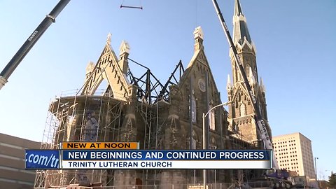 Trinity Lutheran Church continues to rebuild