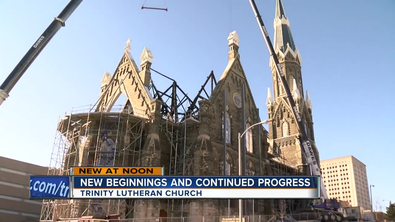 Trinity Lutheran Church continues to rebuild