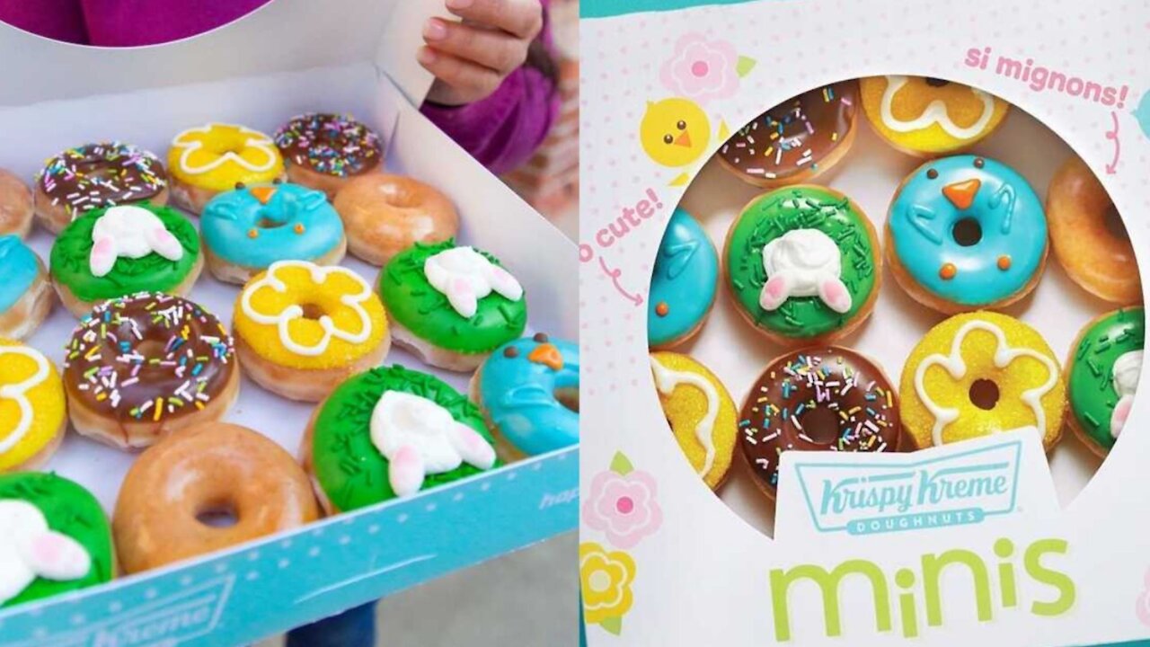 Krispy Kreme a sorti des mini-beignes décadents qui goûtent le printemps