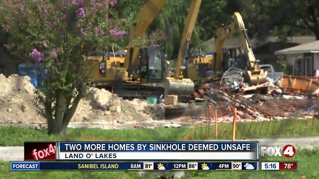 2 more homes condemned due to Florida sinkhole