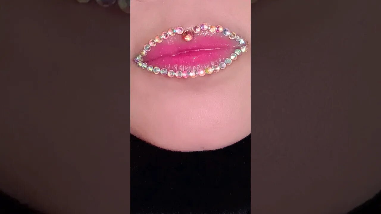 Bling Lip Art Compilation Lip Tutorial #shorts #shorts #viral #shortvideo #lipswatches #grwm