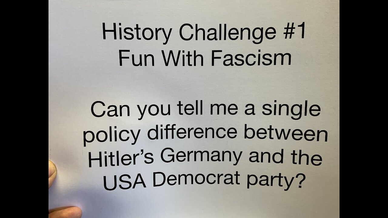 History Challenge #1 : Fun with Fascism