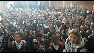 SOUTH AFRICA - Cape Town - Cape Town City FC Accompanies Gift of the Givers in Khayelitsha (cell phone videos) (cjo)