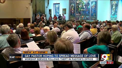 Gay pastor hopes to spread message of love