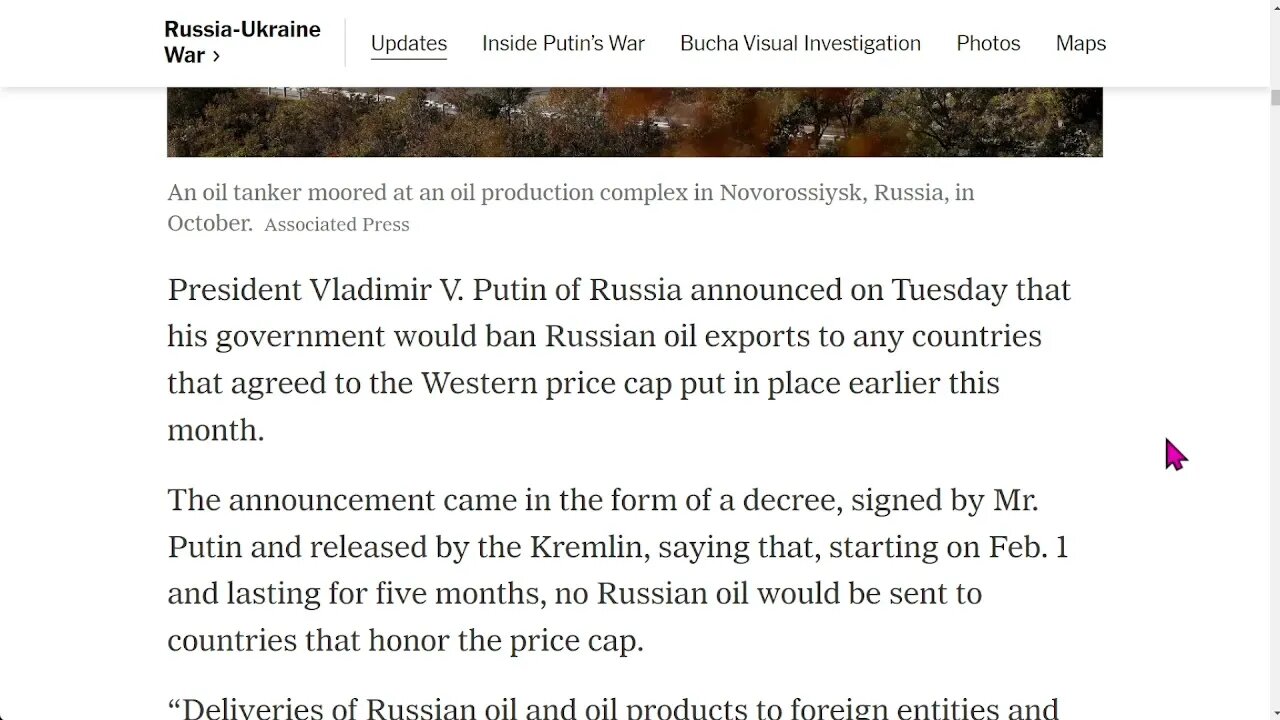 普京禁止向同意西方價格上限的國家出口石油