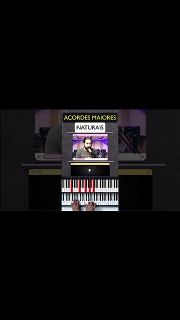 Acordes maiores no teclado - parte 1