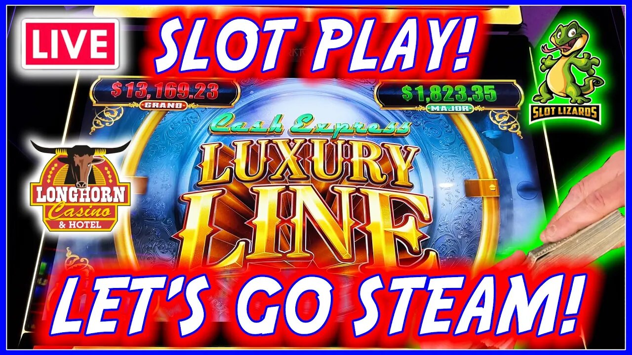 🔴 MORE LIVE SLOTS! LUXURY LINE GRAND JACKPOT CHALLENGE! LET'S GO! LONGHORN CASINO!