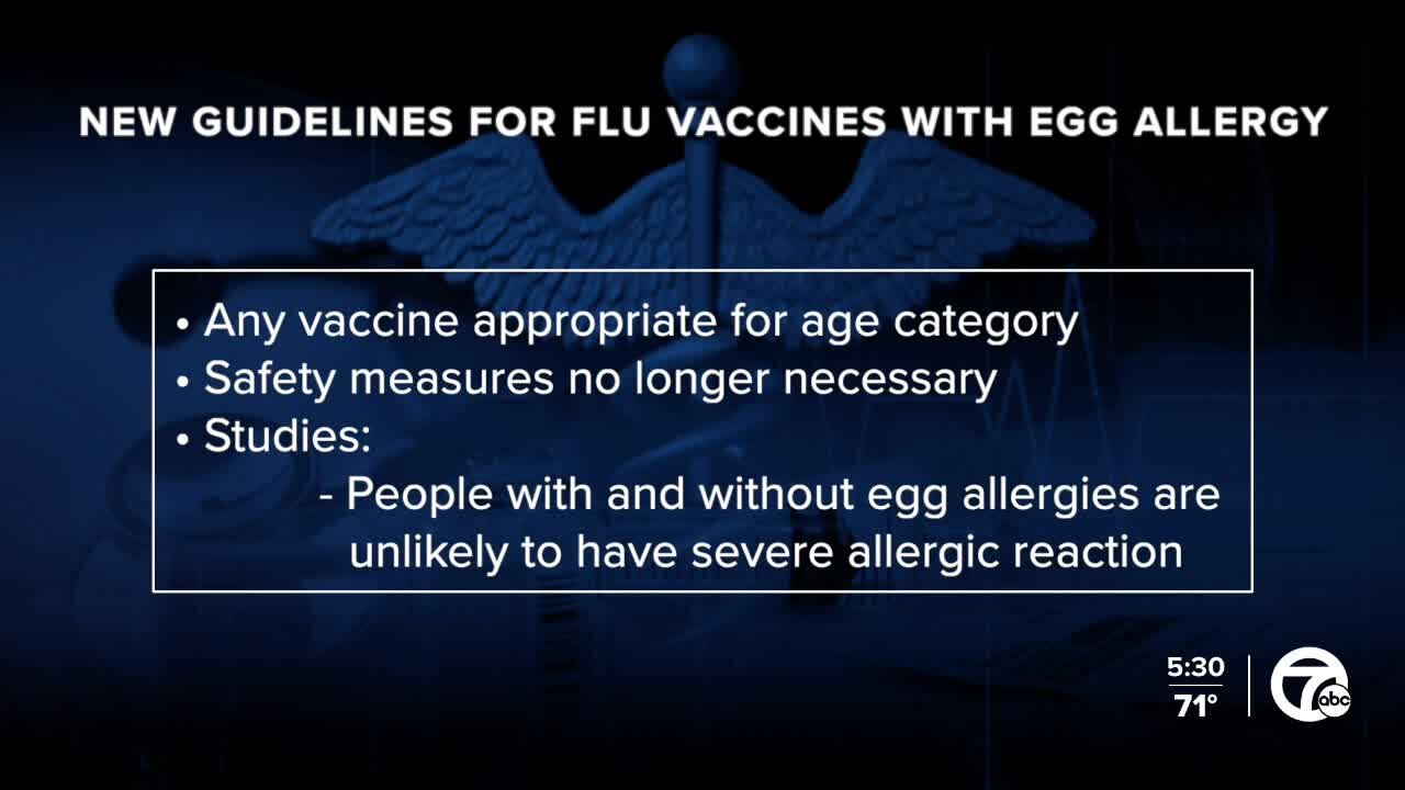 New flu vaccine guidance removes precautions for people with egg allergies