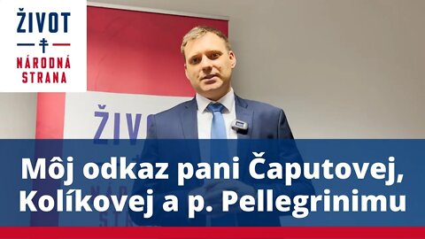 Môj odkaz pani Čaputovej, Kolíkovej a p.Pellegrinimu