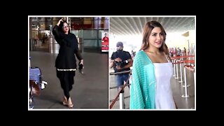 Ex Bigg Boss Contestants Nikki Tamboli & Arshi Khan Snapped At The Airport