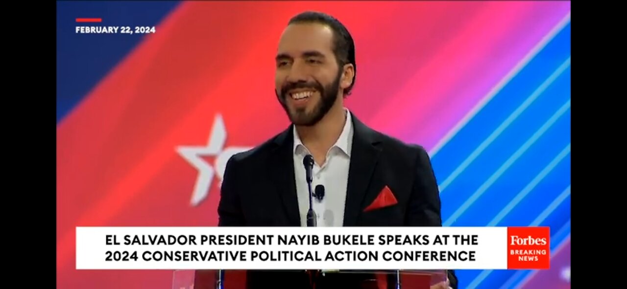 Nayib Bukele, El Salvador's President, speaks at CPAC 2024