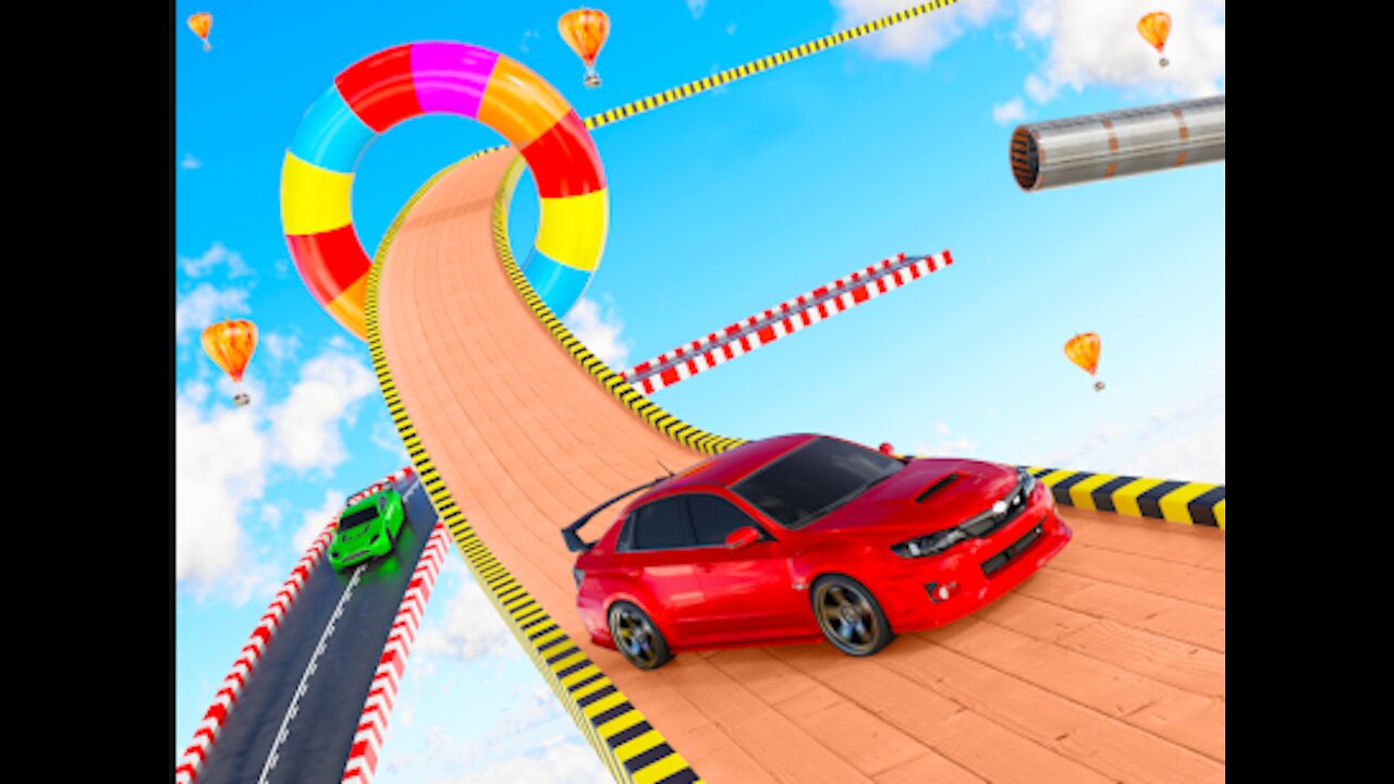 Mega Ramp Car Stunts - Impossible Stunt Car Games _ Android Gameplay