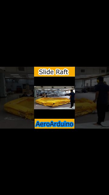 Watch How They Test Slide Raft in Workshop #Aviation #Fly #AeroArduino