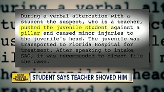 Student allegedly injured by teacher at school