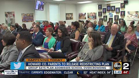 Howard County parents reveal redistricting plan