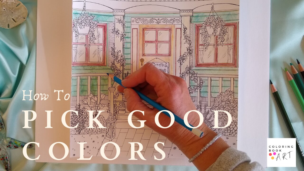 Coloring Book Art | How to pick good colors for coloring book pages