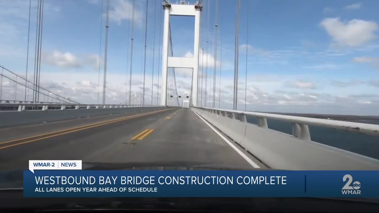 Bay bridge construction complete, all lanes open year ahead of schedule