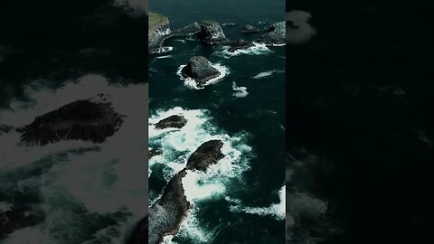 Crashing Waves On Volcanic Cliffs #nature #iceland #travel