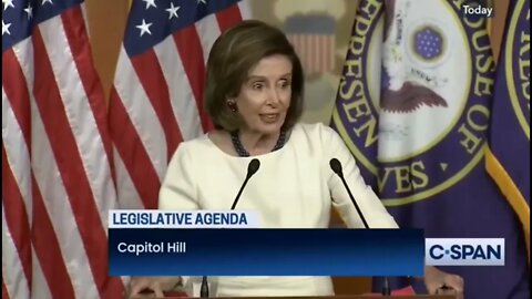 Nancy Pelosi speaking about something??