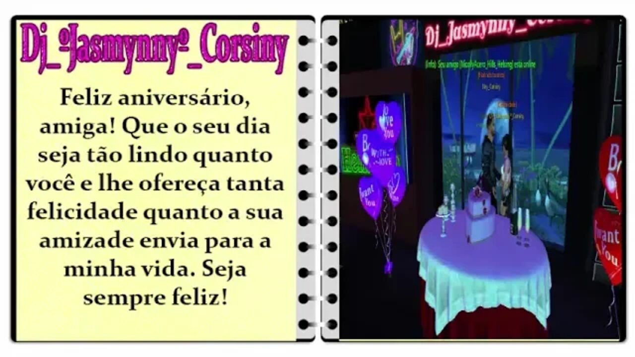 livro aniverario Dj ºJasmynnyº Corsiny
