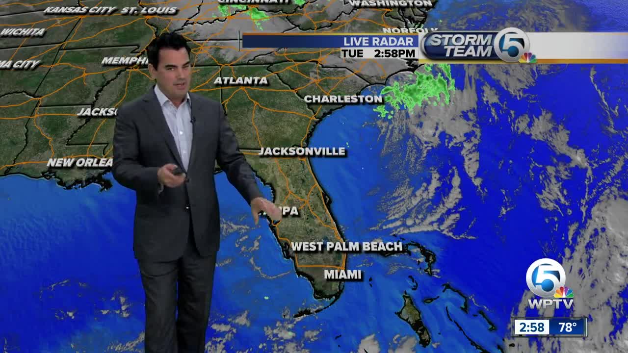 Tuesday mid-afternoon forecast