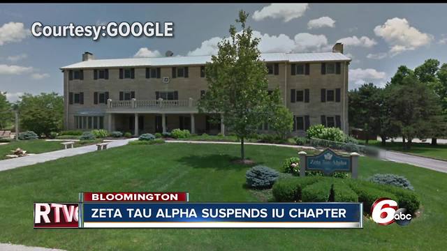 IU chapter of Zeta Tau Alpha suspended from social activities