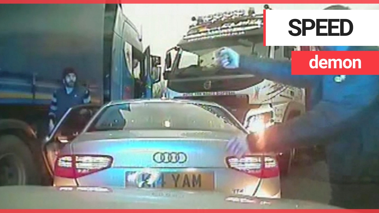 Uninsured Audi driver leading police on terrifying 100mph car chase