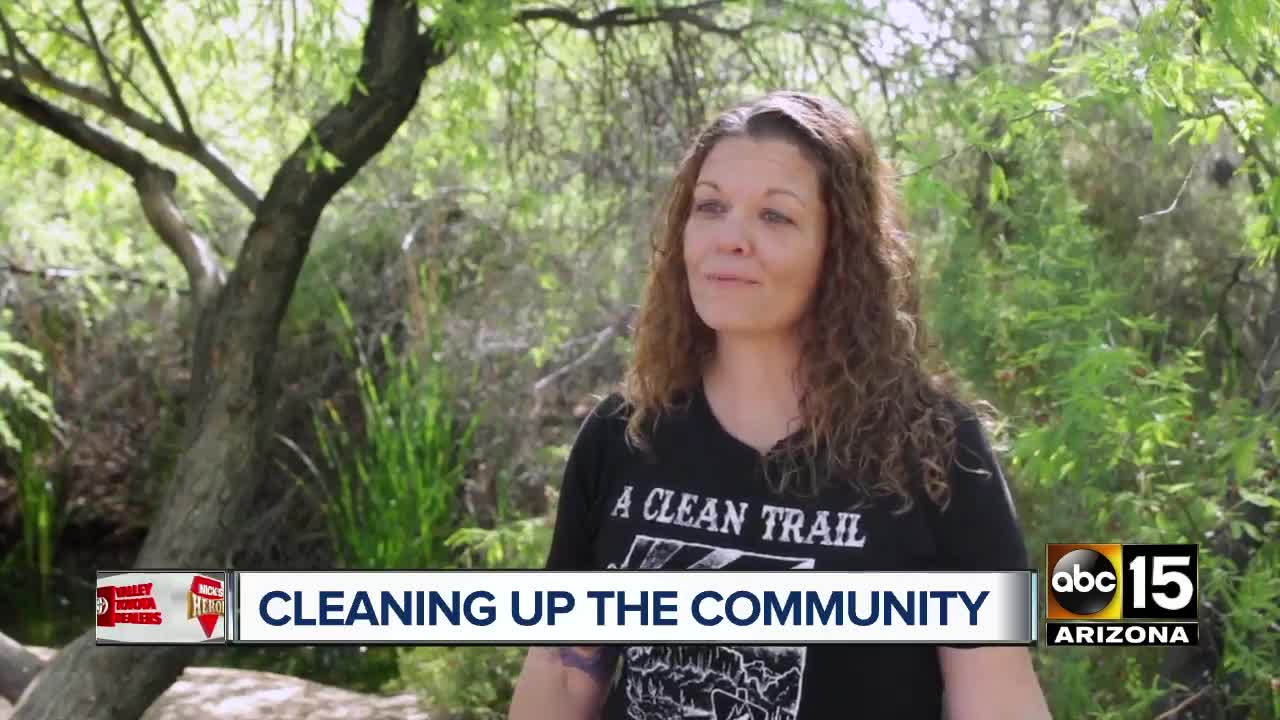 Nick's Heroes: Woman helps group clean up Valley parks