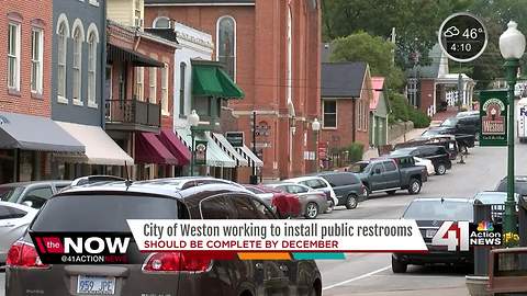 City of Weston workigng to install public restrooms