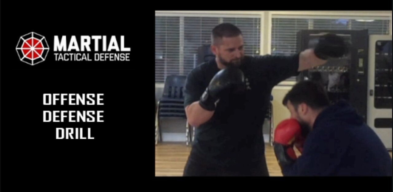 Offense - defense boxing drill