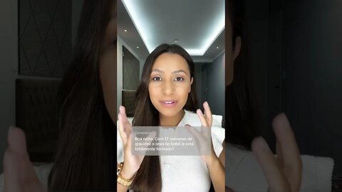 Com 17 semanas o sexo do bebê está totalmente formado ?