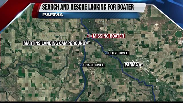 Search continues for boater in Snake River