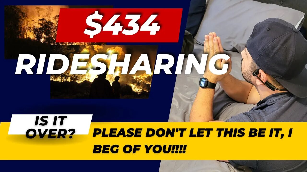 $434 ridesharing with uber and Lyft, is a bad market? | I hope this is not the end......