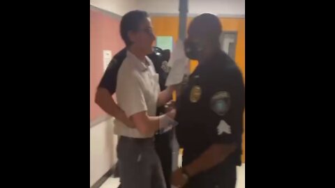 OUTRAGEOUS Police won't let this man in without a mask