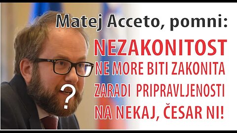 NEZAKONTOST NE MORE BITI ZAKONITA