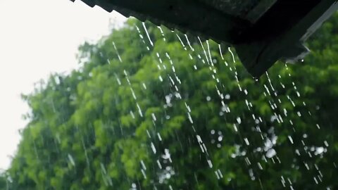 Chuva Relaxante para Dormir Bem Imediatamente e relaxar 💤 Barulho de Chuva e Trovões no telhado