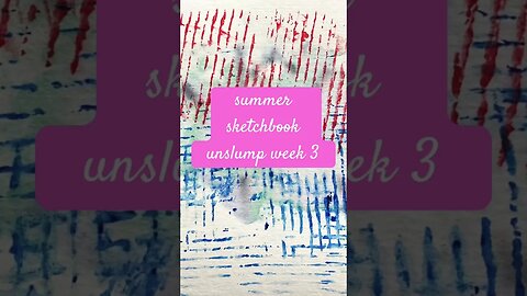 summer sketchbook unslump week 3 pattern