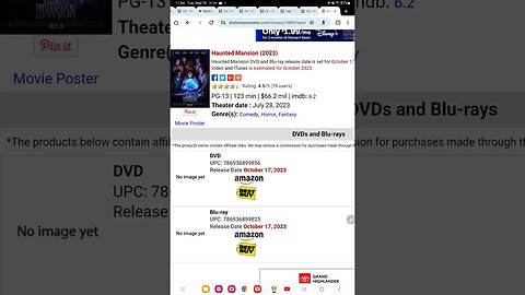 haunted mansion Blu ray and DVD release date confirmed #shorts