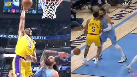 HortonTucker tries to flex and then runs into a brick wall in Steven Adams