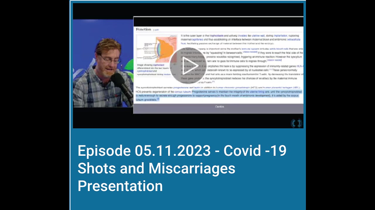 Dr 'Bryan Ardis': Covid -19 Shots and Miscarriages Presentation